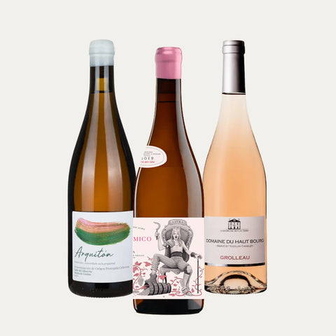 Drei Nuancen von Rosé